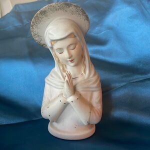 Vintage Madonna Lefton China Hand Painted figurine Virgin Mary